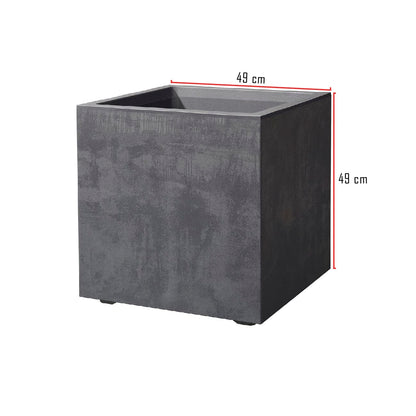 Kreher Millennium XL Pflanzkasten - 80L Anthrazit Kunststoff