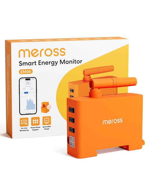 Meross EM06 Smart Meter 3-Phasen WLAN 6-Kanal Stromzähler