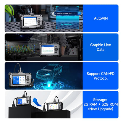 TOPDON ArtiDiag 500 OBD2 Diagnosegerät für Motor, ABS, SRS, Getriebe