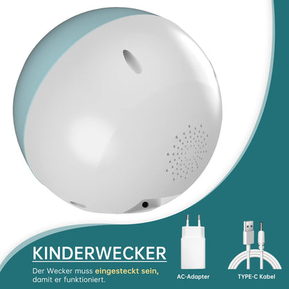 FiveHome Kinderwecker Schlaftrainer mit Nachtlicht und Soundmaschine