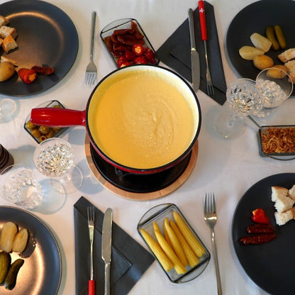 Rotel 1510150 Käsefondue-Set – Aluguss, 2L für 6 Pers.