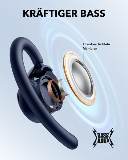 soundcore V20i Open-Ear Kopfhörer mit Ohrhaken und Bluetooth 5.4