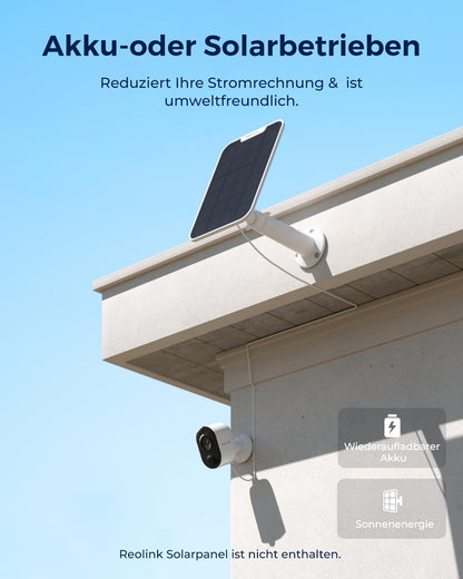 Reolink Argus 3 Ultra 4K Akku Überwachungskamera für den Aussenbereich