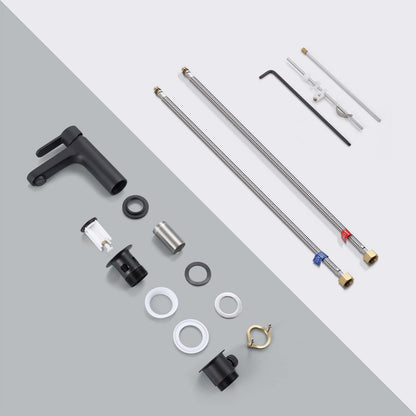 CECIPA MIRAS-B Waschtischarmatur Schwarz mit Zugstange