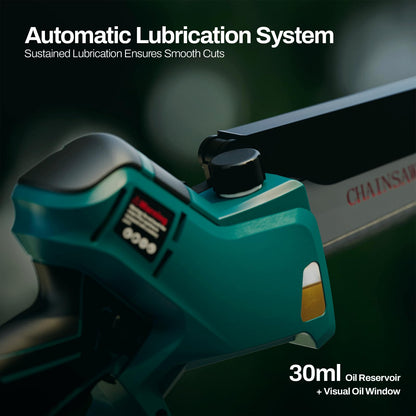 KIESBOHR CSE002 Mini Akku Kettensäge 15cm – Makita 18V kompatibel