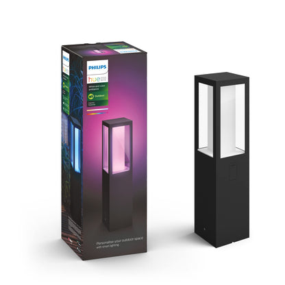 Philips Hue Impress Sockelleuchte - Aussen, Farbe, Schwarz