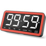 VOCOO Küchentimer digital, 19,8 cm LED-Anzeige, Magnet, Schwarz-Orange – Countdown-Timer für Küche und Klassenzimmer