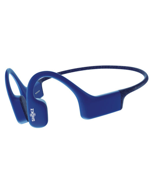 SHOKZ OpenSwim wasserdichte Sport Kopfhörer MP3-Player. Knochenschall-Headset mit Nackenbügel, integrierter MP3-Player für Musik unter Wasser beim Schwimmen.