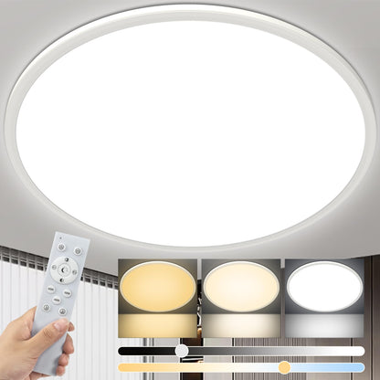 Bowfar LED Deckenleuchte flach, 56W, dimmbar, 3000-6500K, weiss, 59cm