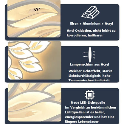 Moderne Dimmbare LED Deckenleuchte – Farbwechsel, 40-80W