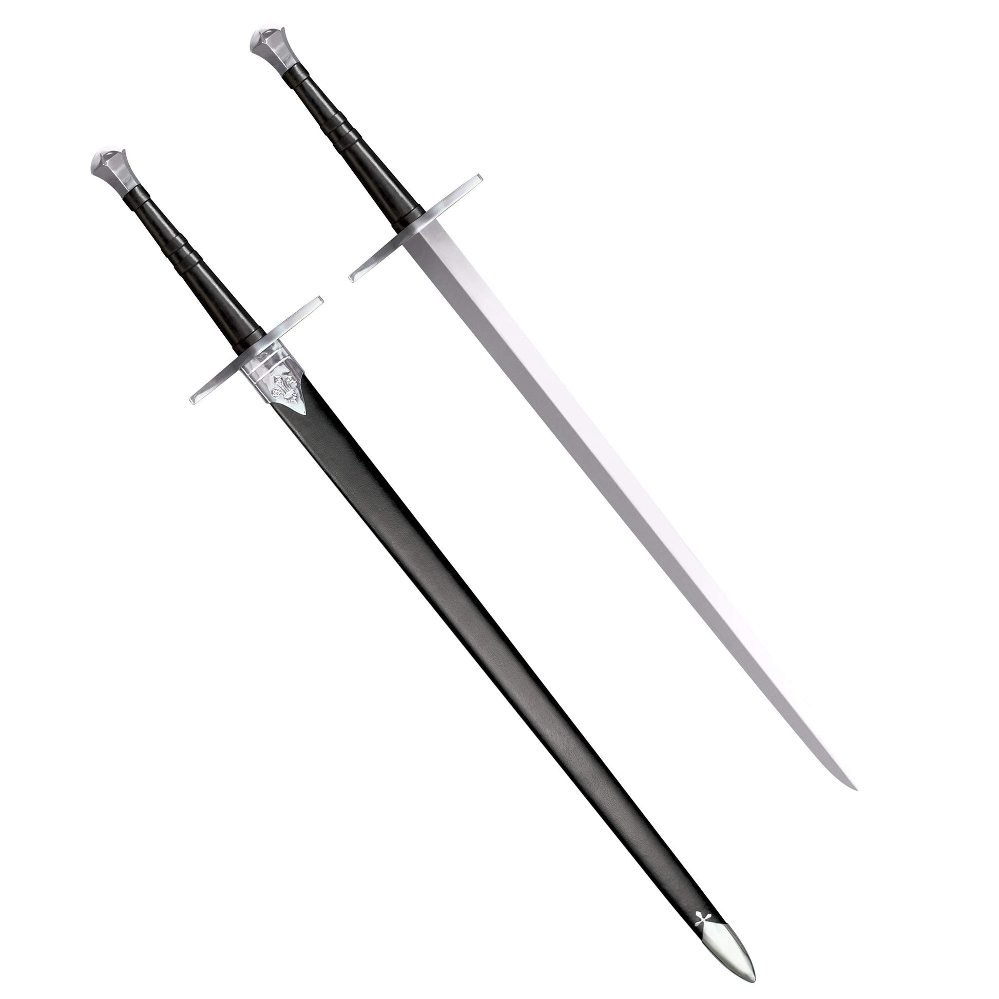 Cold Steel Anderthalbhänder Schwert – Funktionell. Stahl-Anderthalbhänder mit dunklem Griff. Für historischen Kampfsport.