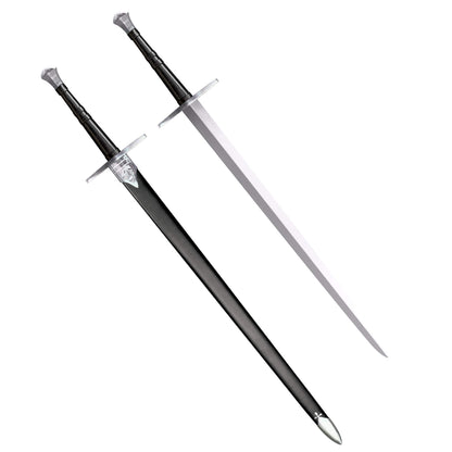 Cold Steel Anderthalbhänder Schwert – Funktionell. Stahl-Anderthalbhänder mit dunklem Griff. Für historischen Kampfsport.