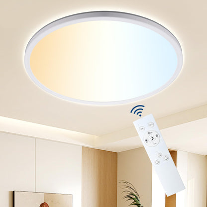 ONDTA Ultra Dünne LED Deckenleuchte Dimmbar – Ø57 cm Weiss Rund