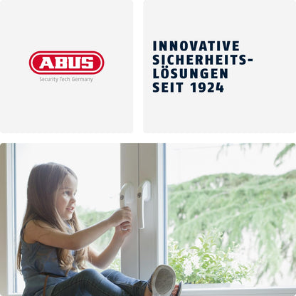 ABUS Abschliessbarer Fenstergriff FG200, gleichschliessend 5er Set Weiss