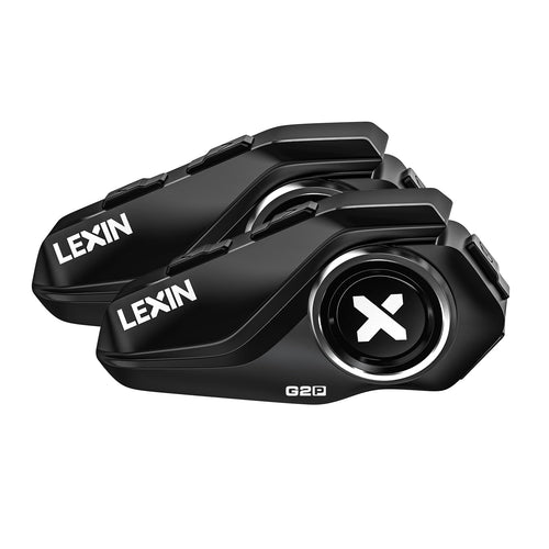 LEXIN G2P Motorrad Bluetooth Headset für 2 bis 6 Personen, Doppelpack – Kommunikationssystem für den Helm
