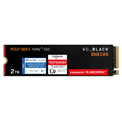 WD_Black SN8100 2 TB NVMe PCIe 5.0 M.2 SSD Festplatte