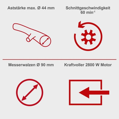 Scheppach GS60 Elektro Leisehäcksler - Fahrvorrichtung