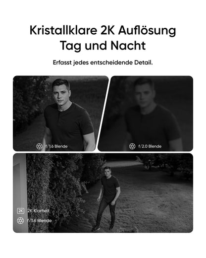 eufy eufyCam Solo E30 Solar Überwachungskamera 2er-Pack mit HomeBase