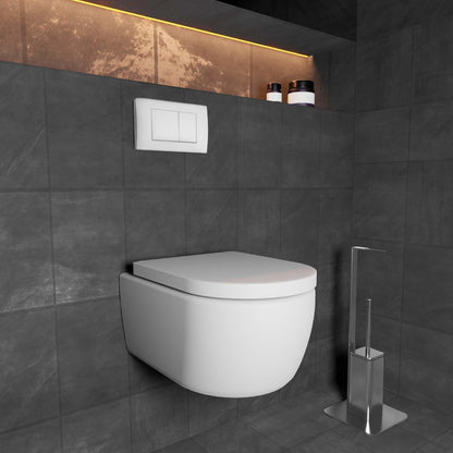 Wunderbad Drückerplatte Geberit Duofix Sigma/Delta 2-Mengen - Weiss Matt