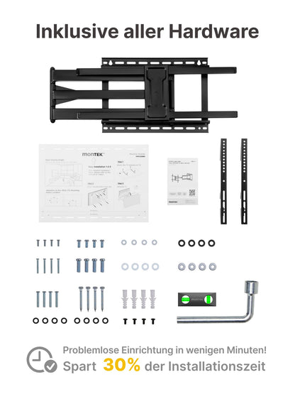 monTEK Langarm 1067mm TV Wandhalterung – 43-80 Zoll