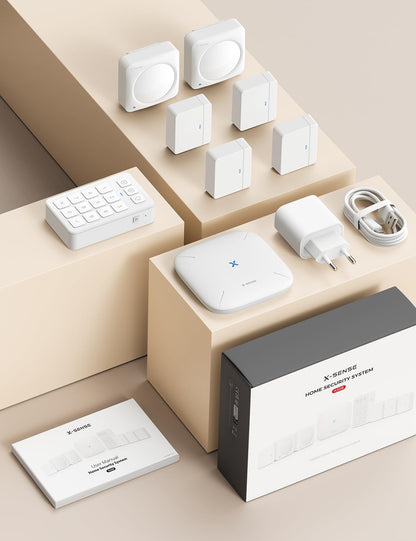 X-Sense AS08 Smart Home Alarmanlage mit Tür- und Fenstersensoren