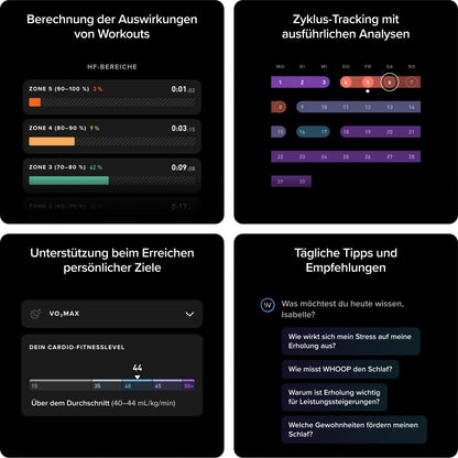 WHOOP One 5.0 Fitness-Tracker mit 12-monatiger Mitgliedschaft