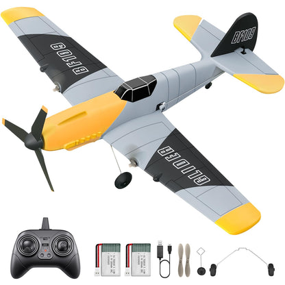 HAWK'S WORK BF-109 3-Kanal RC-Flugzeug mit 6-Achsen-Gyro aus leichtem EPP-Schaumstoff
