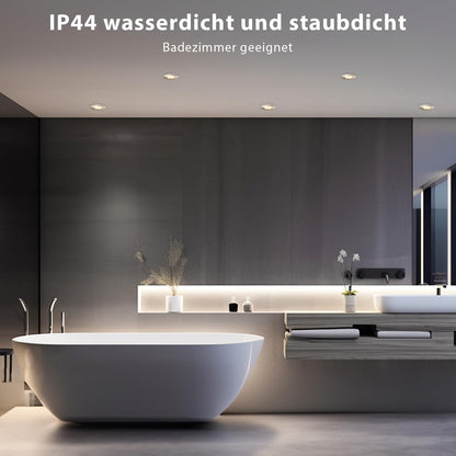 zexhy LED Einbaustrahler dimmbar schwenkbar IP44 230V 5W 6er Set
