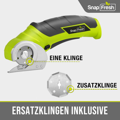 SnapFresh Elektrischer Kartonschneider 4V Akku-Rollschneider