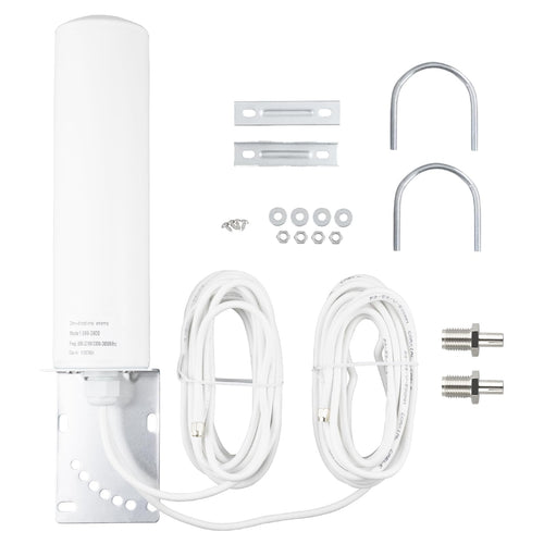 BOOBRIE 4G 5G LTE Antenne Outdoor 10dBi mit 5 m RG58 SMA Kabel, wasserdicht und omnidirektional