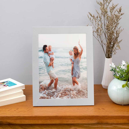 PHOTOLINI Bilderrahmen 20x25 cm Silber MDF-Holz - 10er Set