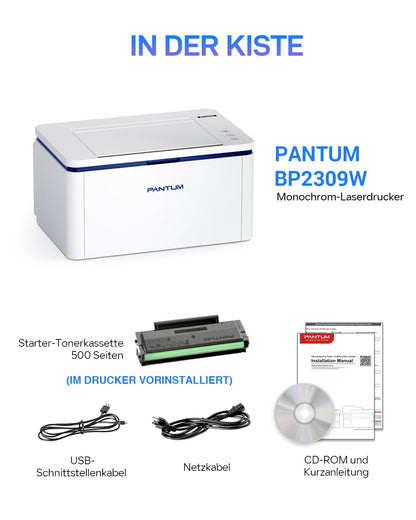PANTUM BP2309W Laserdrucker – Schwarzweiss, WLAN, Kompakt