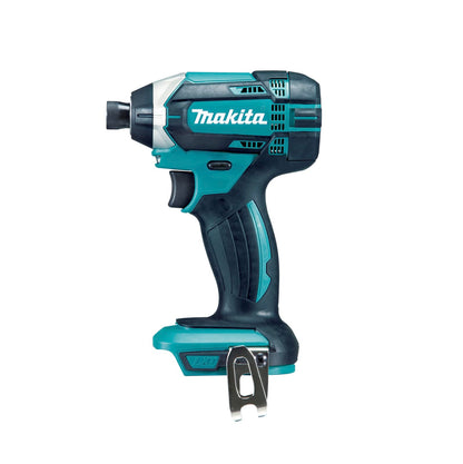 Makita DTD152Z Akku-Schlagschrauber 18V – 160Nm Solo. Kompakter, blau-schwarzer Schlagschrauber für schnelles Verschrauben mit hohem Drehmoment bei Montage.