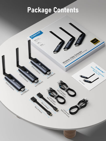 Lemorele HDMI Funkübertragung Set 1080P - 1 Sender 2 Empfänger