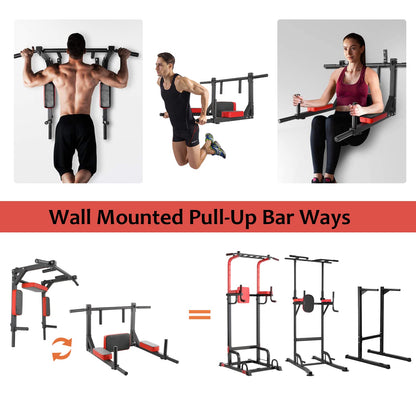 FitSwiss Klimmzugstange Wandmontage Dip-Station 200kg
