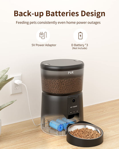 PUPPY KITTY Automatischer Futterspender Katze - WiFi Kamera 1080P