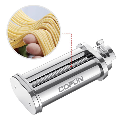COFUN Nudelvorsatz für Bosch Mum 5 - 3tlg. Edelstahl Set