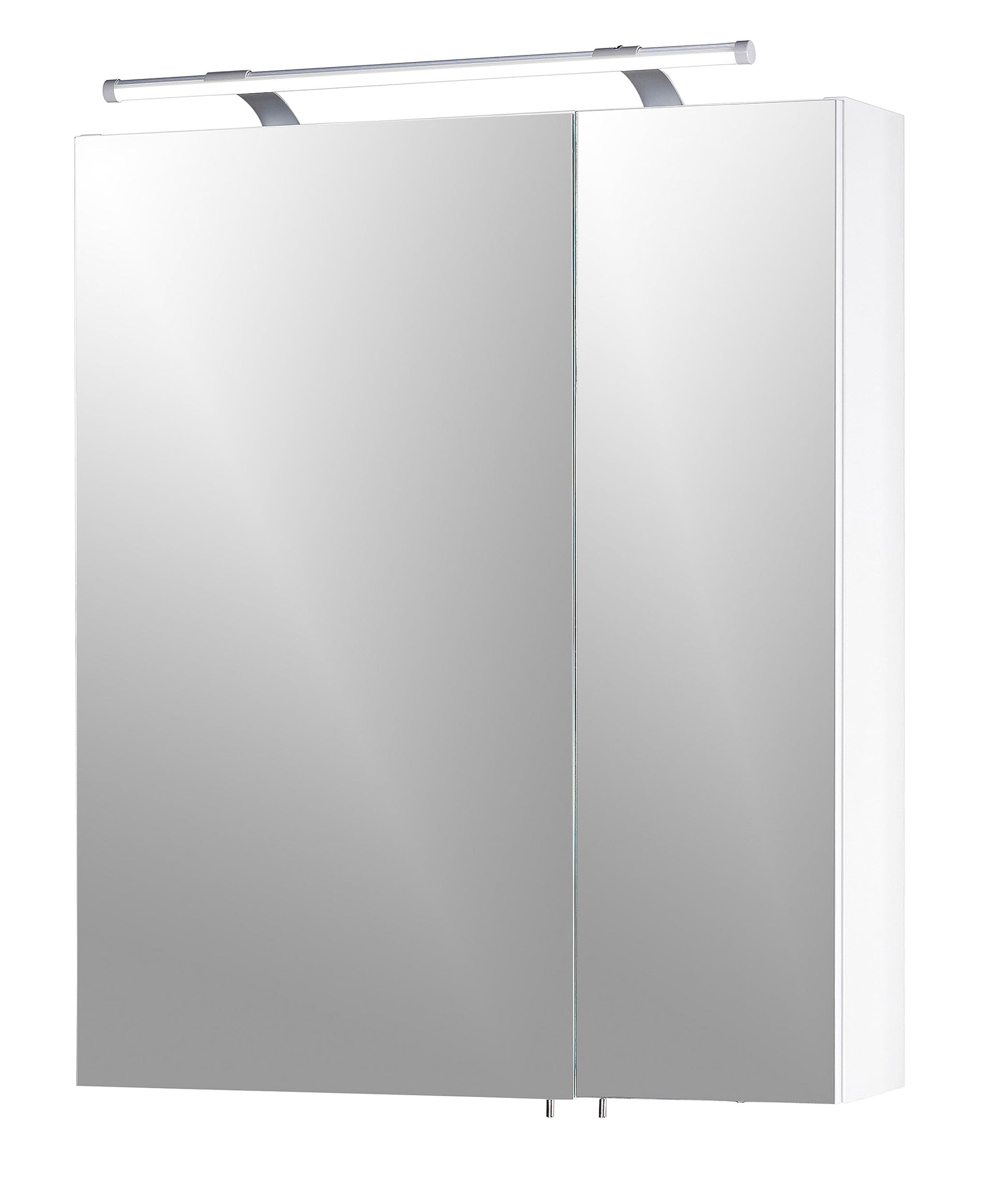 Schildmeyer 125095 Badezimmer Spiegelschrank – weiss glanz 60x75 cm. Weiß glänzender Spiegelschrank für Bad. Bietet Stauraum und Spiegel.