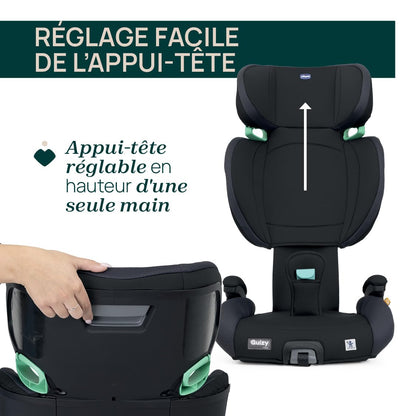 Chicco Quizy i-Size Kindersitz Isofix 100-150 cm – Schwarz