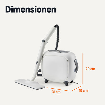 Amazon Basics Mehrzweck-Dampfreiniger 1500 W, 1,5-Liter-Tank, weiss
