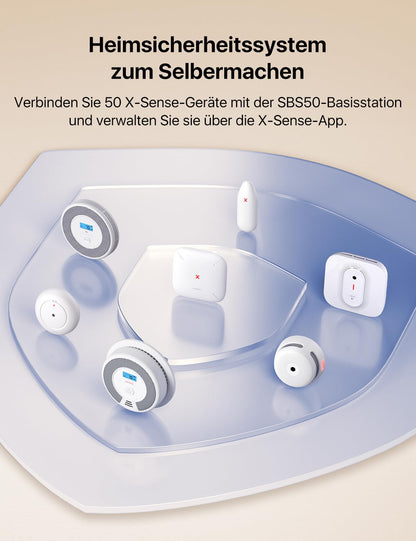 X-Sense AS05 WLAN-Alarmanlage Set mit Tür- und Fenstersensoren