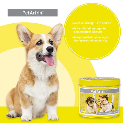 Alfavet PetArtrin Gelenkpulver für Hunde, 200 g, mit Glucosamin