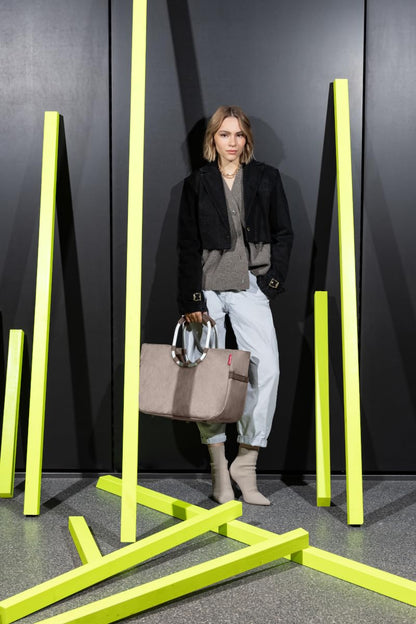 reisenthel loopshopper L Shopper herringbone mokka, 25 Liter