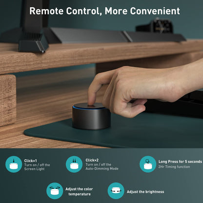 Quntis Curved Monitor Lampe LED USB 51cm – Kabelloser Regler