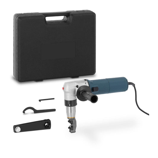 MSW BLS-300 elektrische Blechschere – Blechknabber: Grau-schwarzes Handgerät zum präzisen Schneiden und Knabbern von Blechen.