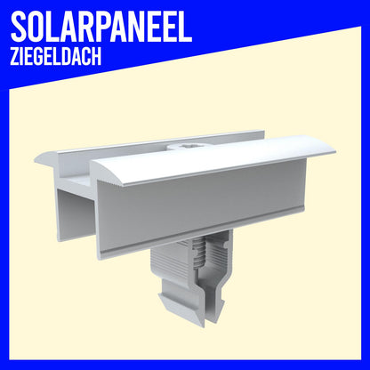 Photovoltaik-Modul-Set 2x – Ziegeldach-Aufständerung 25-40mm