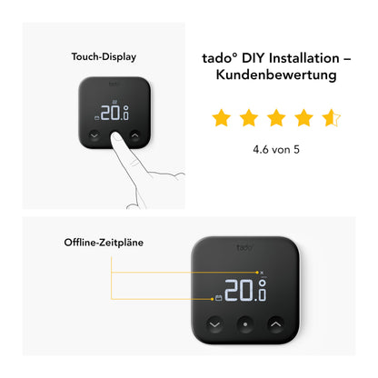 tado° Smartes Thermostat X Starter Kit - Fussbodenheizung & Boiler