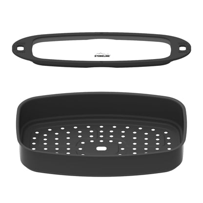 STONELINE Aluguss Bräter Set 5-teilig mit Deckel, induktionsgeeignet