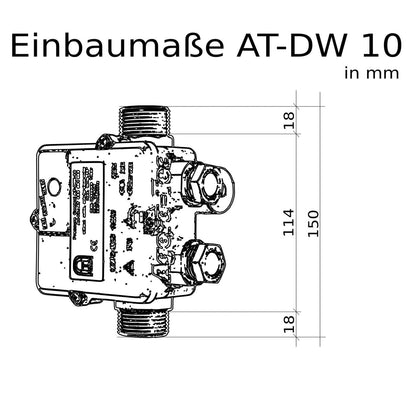 Agora-Tec Druckschalter AT-DWv-10 zur Pumpensteuerung, verkabelt