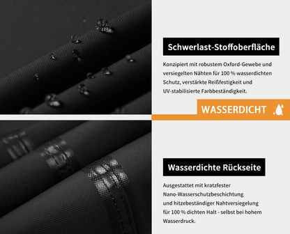 Dokon Hollywoodschaukel Abdeckung 4 Sitzer Schutzhülle - Schwarz